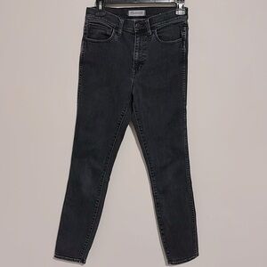 Madewell High Riser Skinny Black Jeans